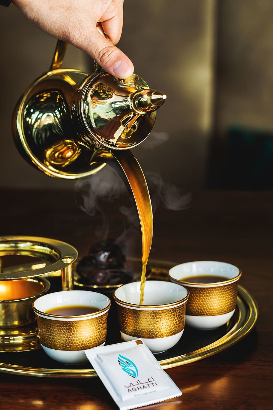 person pours tea, cup, coffee cup, human, drink, beverage, pottery, HD wallpaper